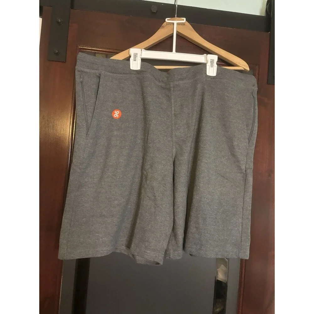 New Eddie Bauer Gray Lounge COMFY Shorts Zipper Pockets Size XXL